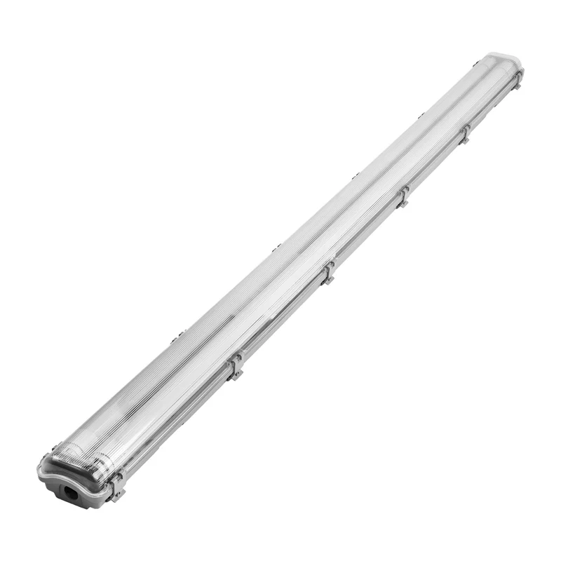 Trano LED Feuchtraumleuchte IP65 2x9W/18W/22W | 1800–4800lm | 4000K | T8 LED Röhren | 60–150cm | Staubschutzlampe Werkstatt Garage Keller