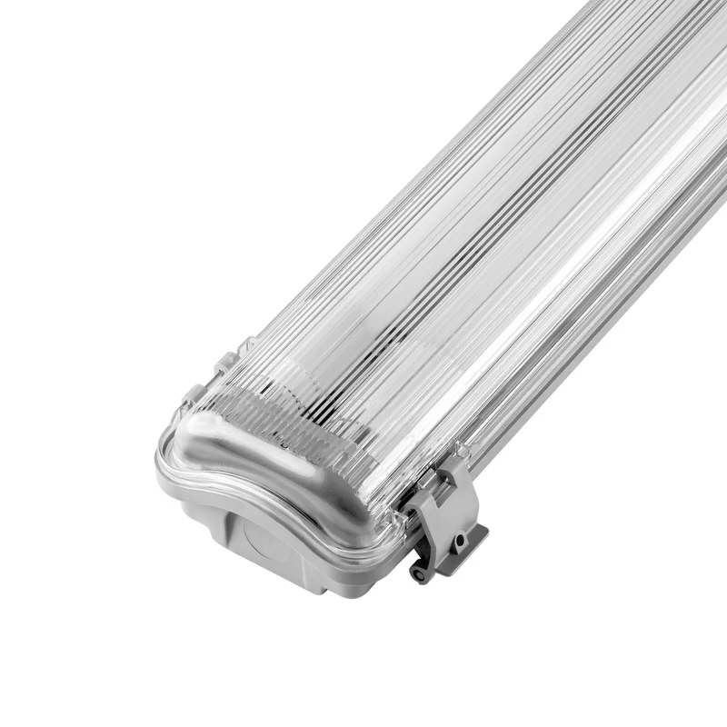 Trano LED Feuchtraumleuchte IP65 2x9W/18W/22W | 1800–4800lm | 4000K | T8 LED Röhren | 60–150cm | Staubschutzlampe Werkstatt Garage Keller