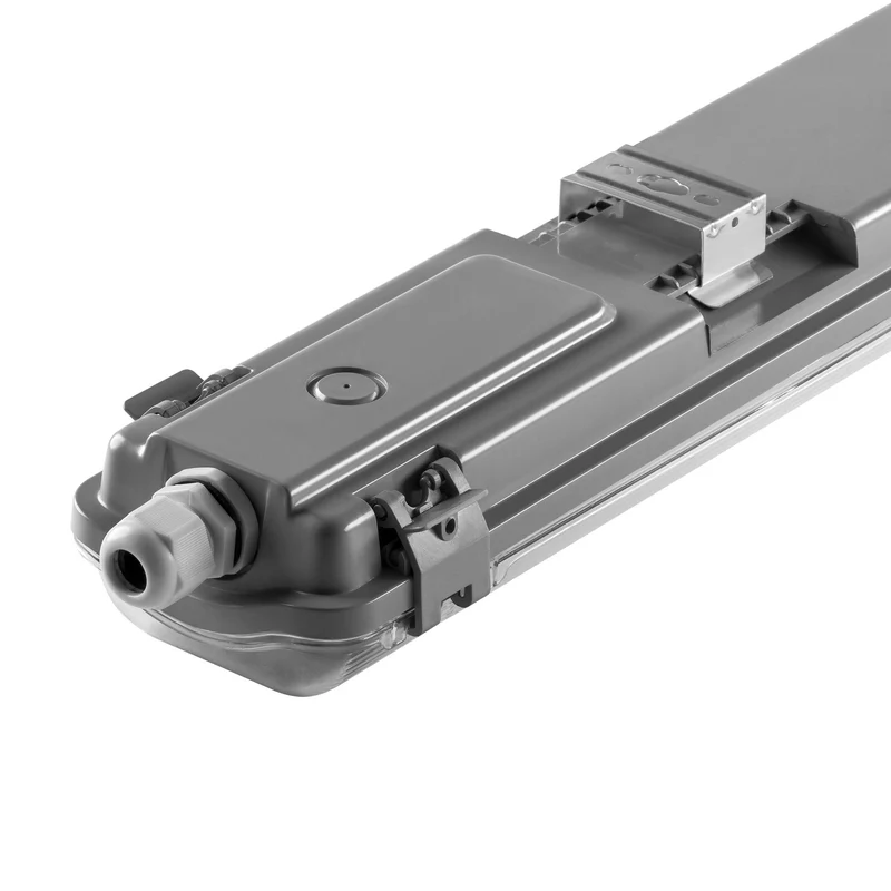 Trano LED Feuchtraumleuchte IP65 2x9W/18W/22W | 1800–4800lm | 4000K | T8 LED Röhren | 60–150cm | Staubschutzlampe Werkstatt Garage Keller