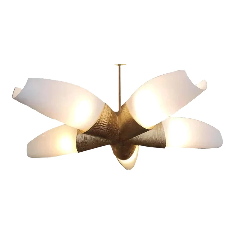 Semi-Flush Gold Chandelier | CLSPK036