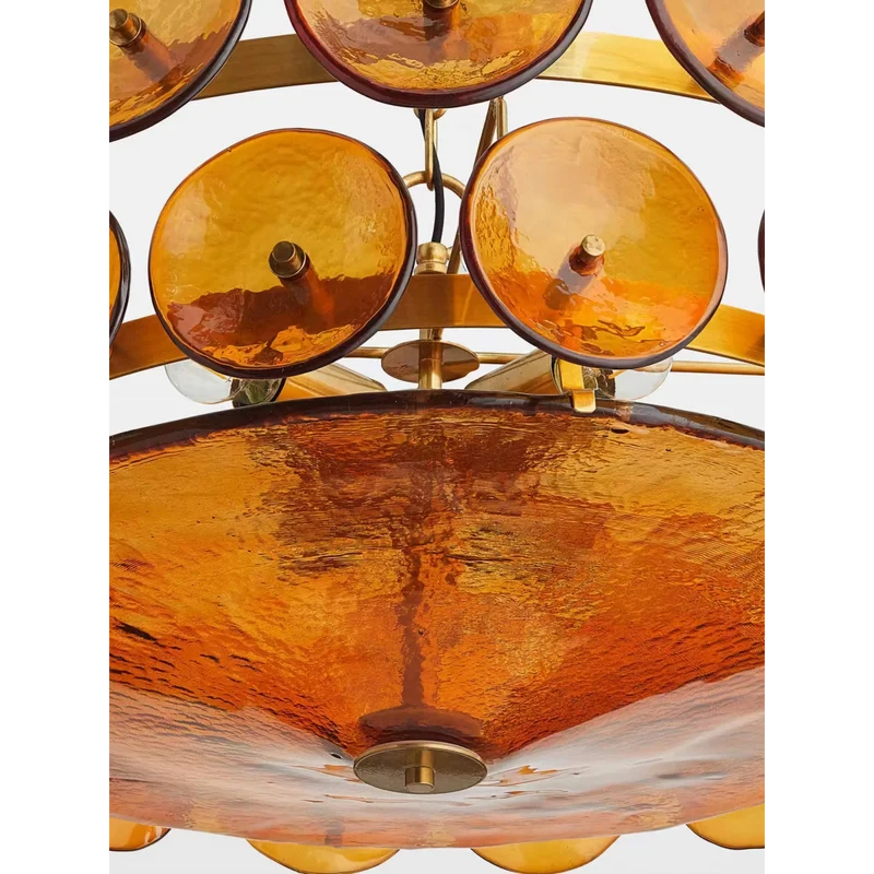 Amber Murano-Style Glass Chandelier | CLKOPS202