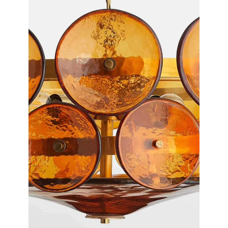 Amber Murano-Style Glass Chandelier | CLKOPS202