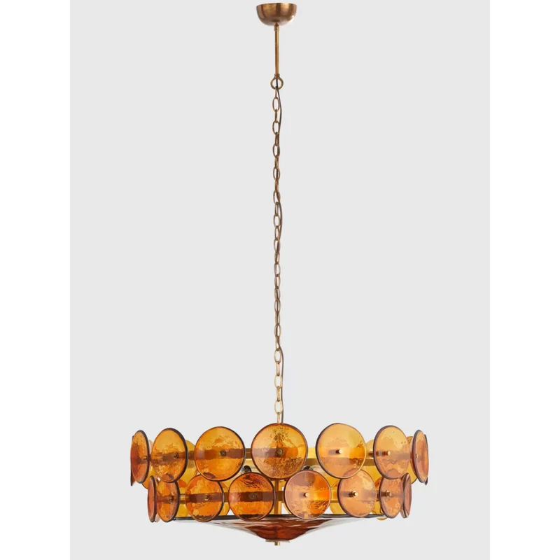 Amber Murano-Style Glass Chandelier | CLKOPS202