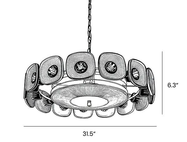 Olive Crystal Chandelier | CLDWW025