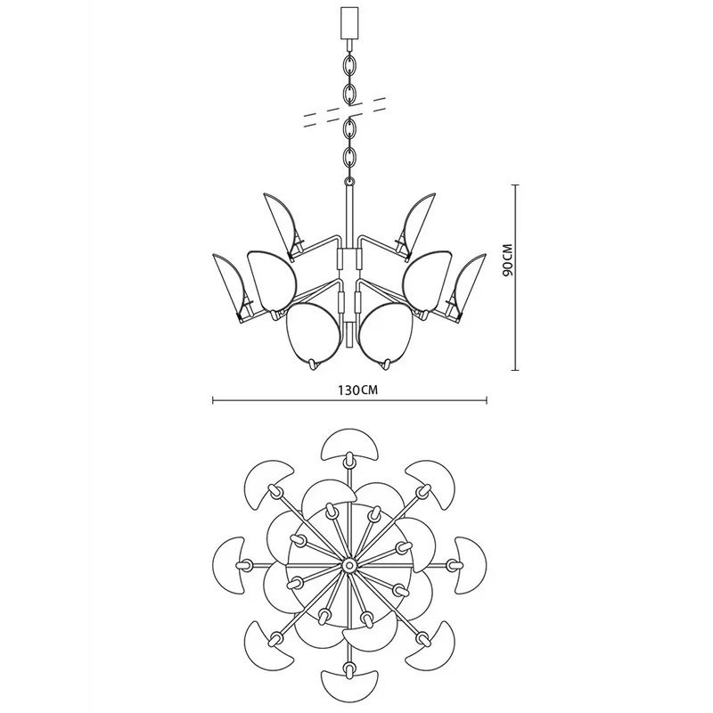 Retro Brass Ceiling Light | CLVHGS01