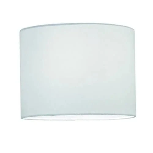 Lampenschirm Stoff weiß rund Zylinder E27 Ø 24 cm Tischlampe