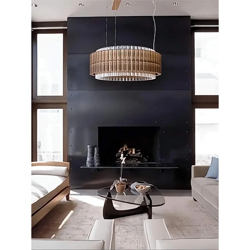 Smoked Glass Drum Chandelier | CLFB02550