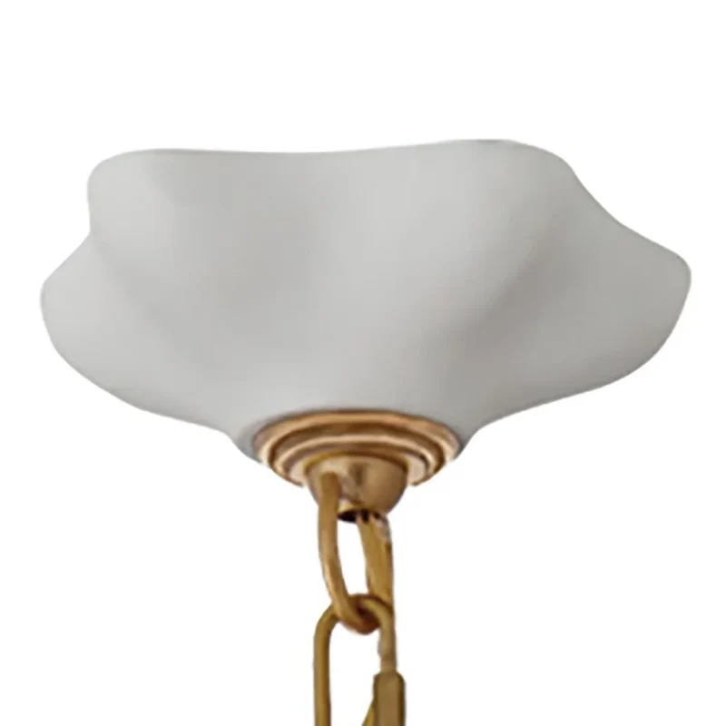 Plaster Wave Pendant | Brass Chain | CLPLAST05
