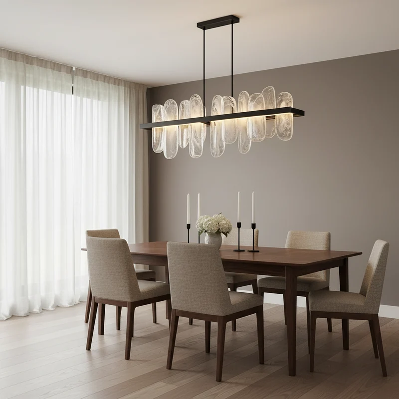 Linear Glass Chandelier | CLPJS025L