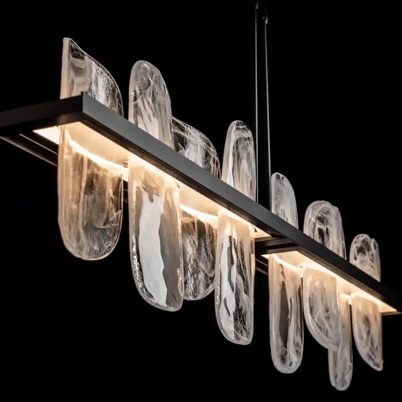 Linear Glass Chandelier | CLPJS025L