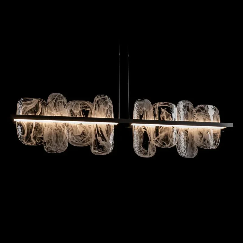 Linear Glass Chandelier | CLPJS025L