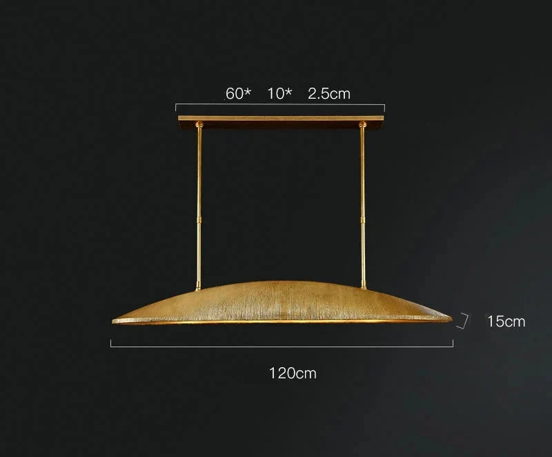 Linear Brass Pendant Light | CLMJU014