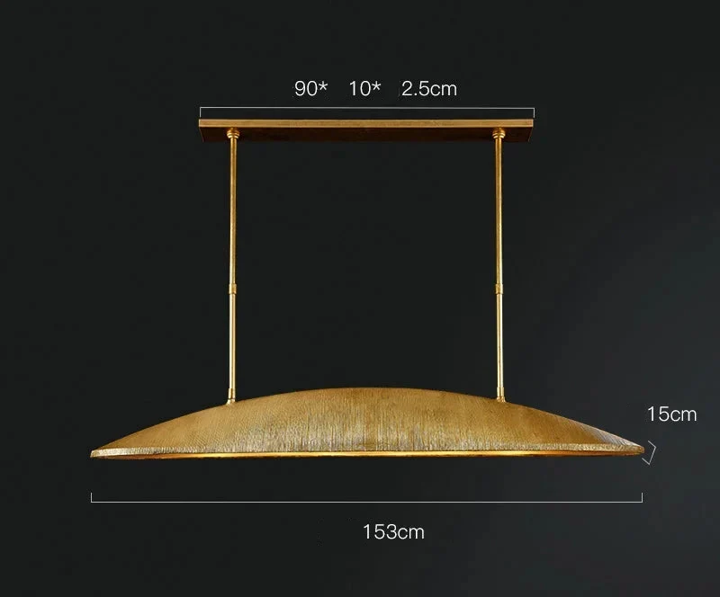 Linear Brass Pendant Light | CLMJU014