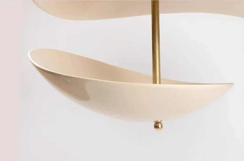 4-Blade Sculptural Plaster Chandelier | CLLEA24