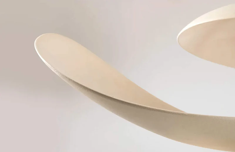 4-Blade Sculptural Plaster Chandelier | CLLEA24