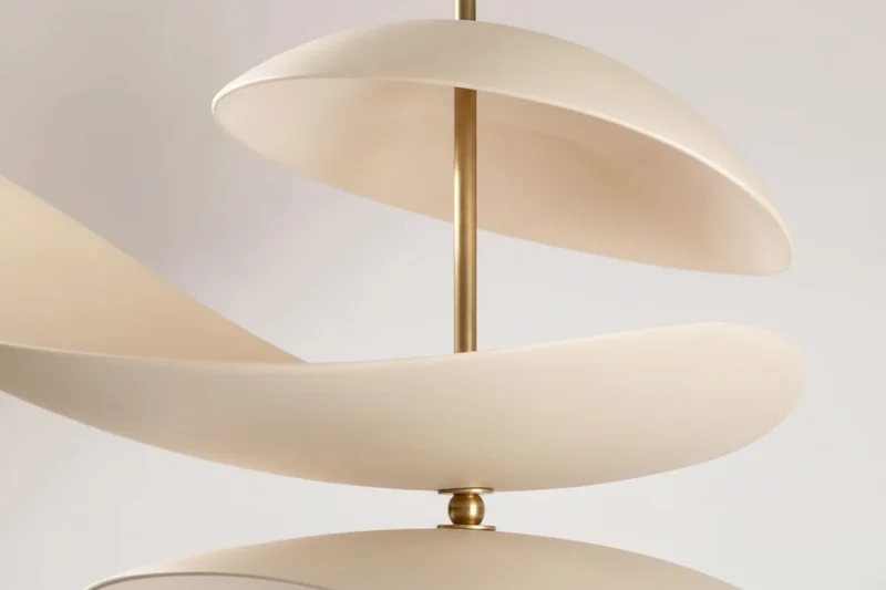 4-Blade Sculptural Plaster Chandelier | CLLEA24