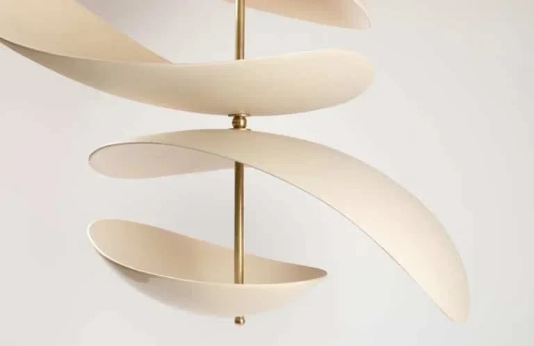 4-Blade Sculptural Plaster Chandelier | CLLEA24