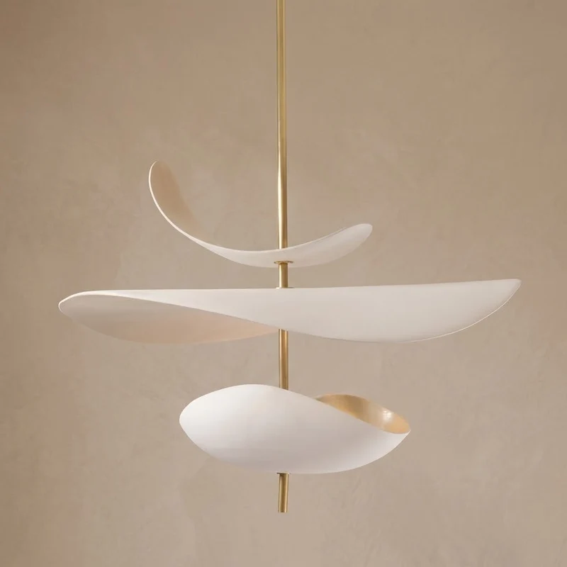 3-Blade Sculptural Plaster Pendant | CLLEA23