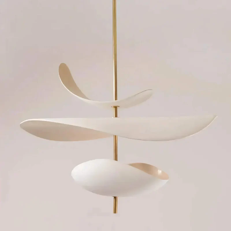 3-Blade Sculptural Plaster Pendant | CLLEA23