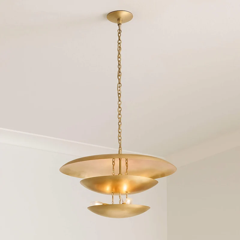 Sculptural Gold Tiered Pendant | CLIS0960