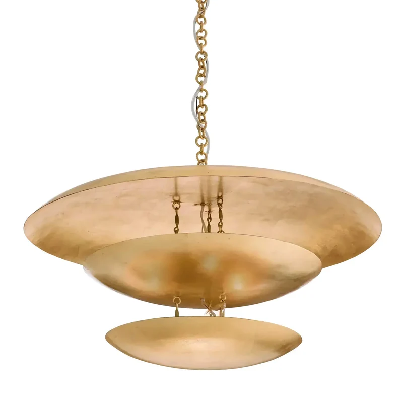 Sculptural Gold Tiered Pendant | CLIS0960