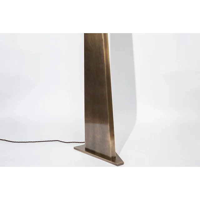 Sculptural Floor Lamp | Patinated Brass | CLORB0281K