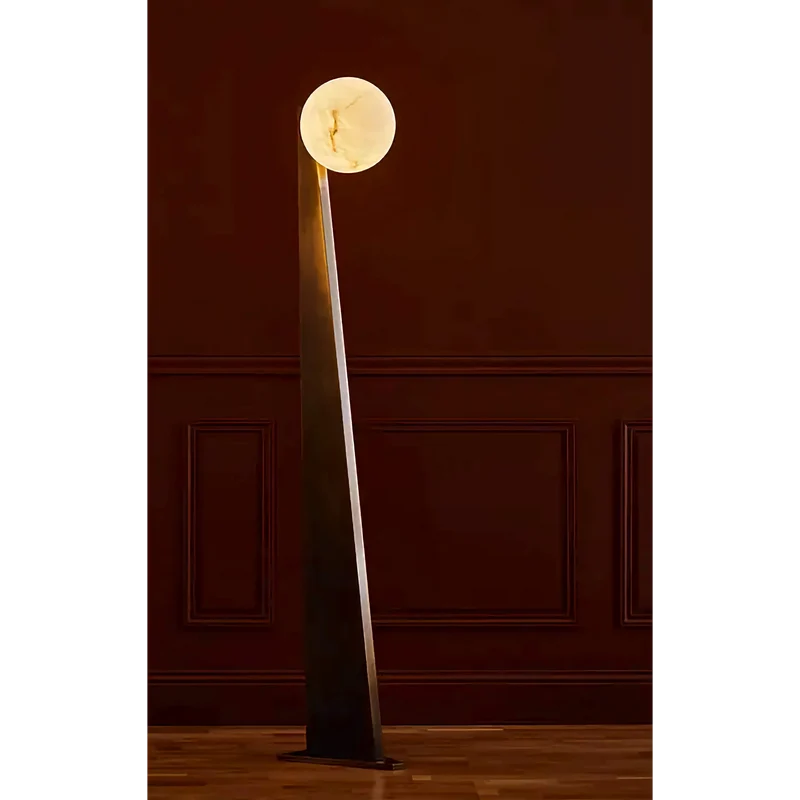 Sculptural Floor Lamp | Patinated Brass | CLORB0281K