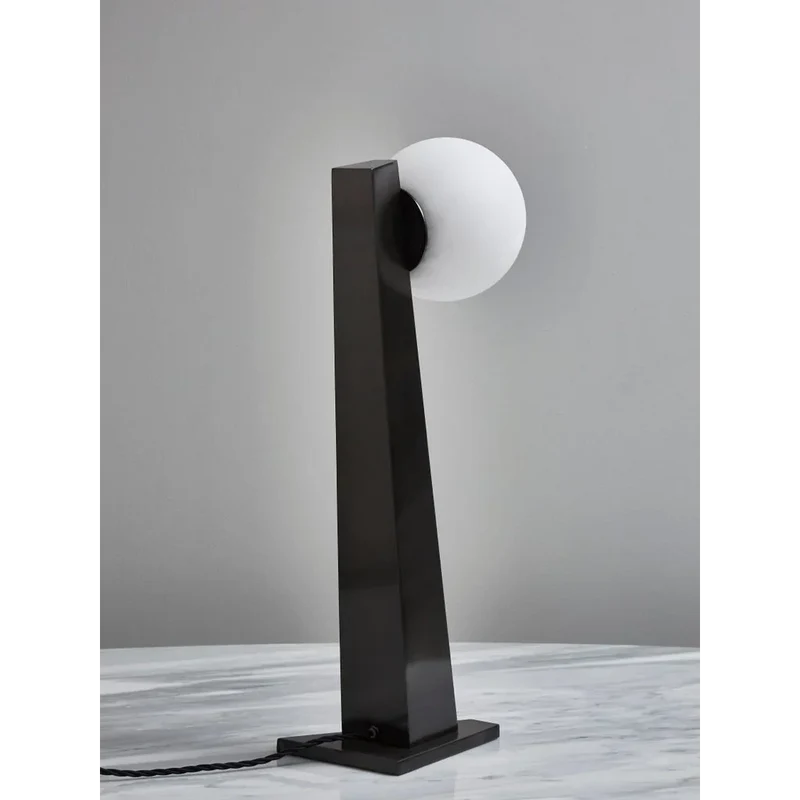 Glass Globe Table Lamp | Black | CLORB0281L