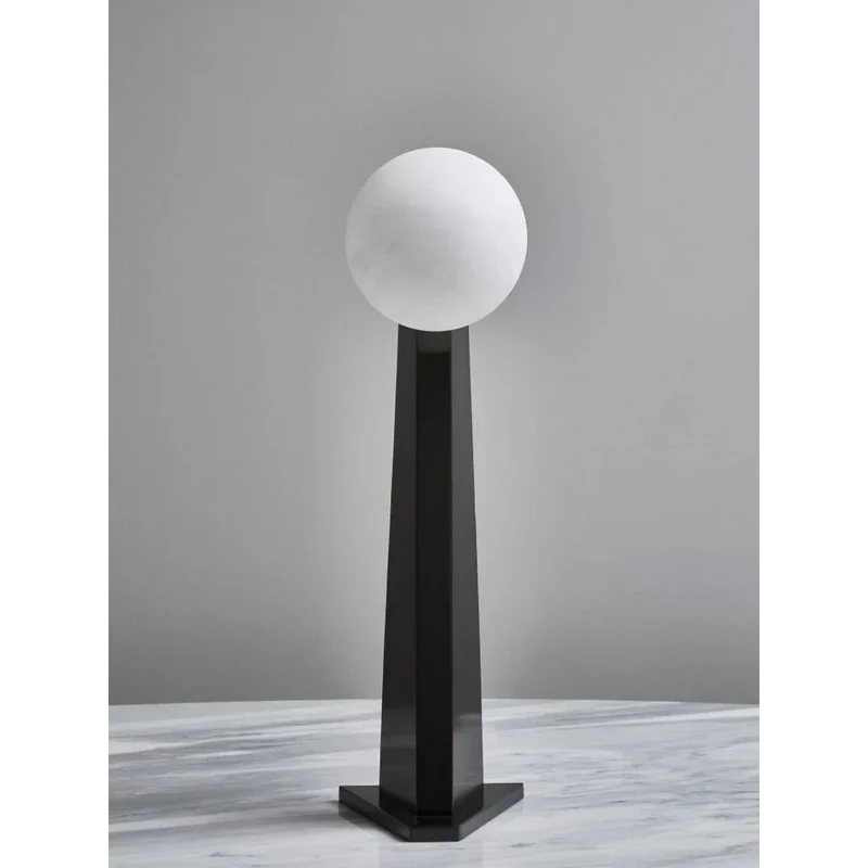 Glass Globe Table Lamp | Black | CLORB0281L