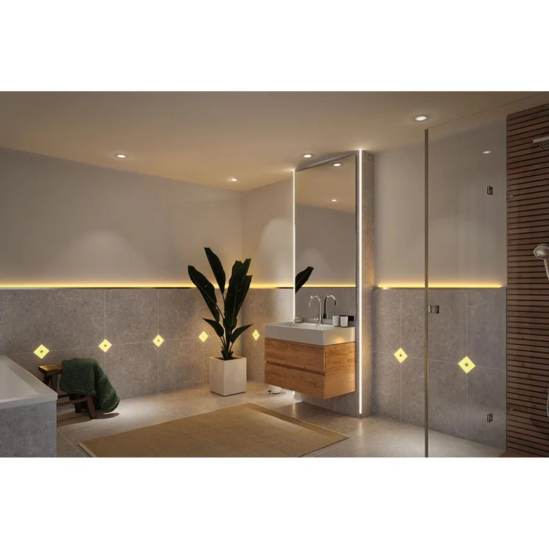 LumiTiles LED Strip Einbauprofil Top 2m Alu-Eloxiert Satin