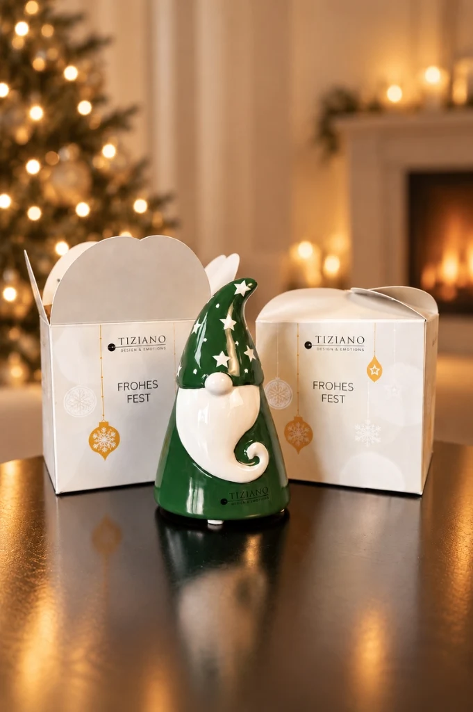 Deko Würfelbox mit Santa Gabriel grün