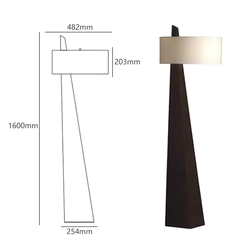 Monolith Floor Lamp | Solid Wood | CLVMO0280