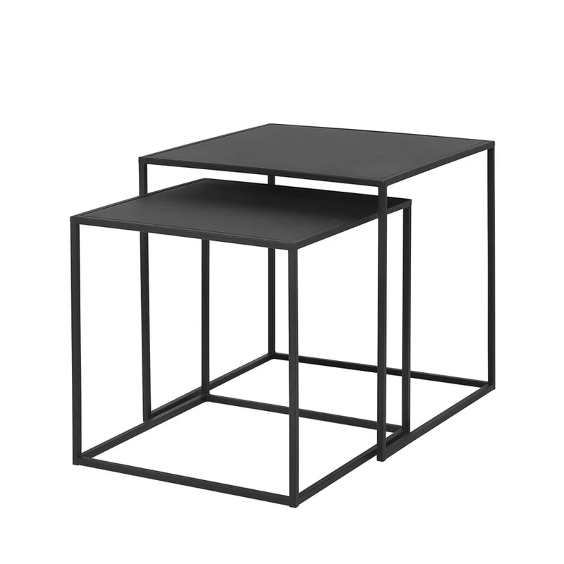 Beistelltisch Fera 2er Set schwarz Blomus