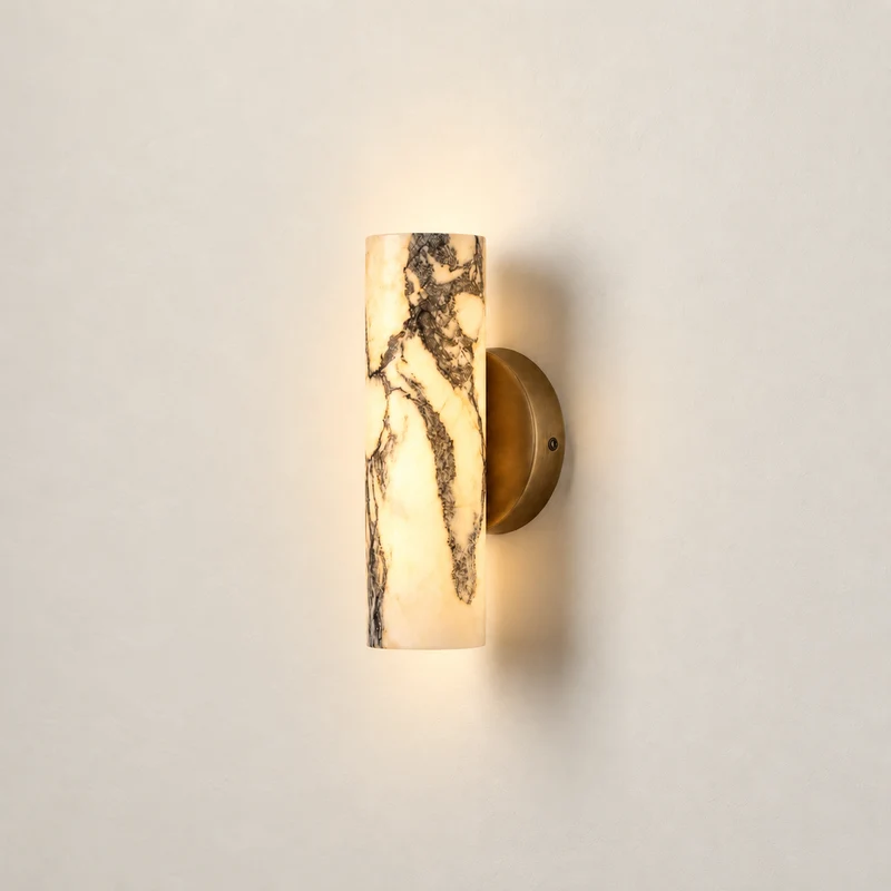 Marble Cylinder Wall Sconce | CLJR025D