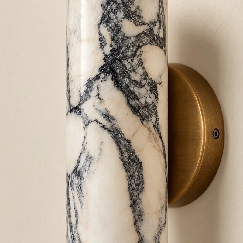 Marble Cylinder Wall Sconce | CLJR025D