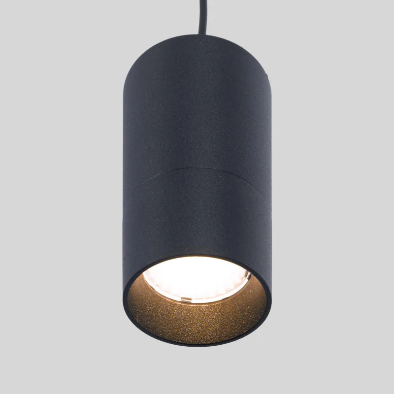 Trano 48V LED Pendelleuchte 5W dimmbar – Magnet Schienensystem, DALI‑2, CCT 2700–6000K, CRI>90, 36° Spot, Aluminium Schwarz