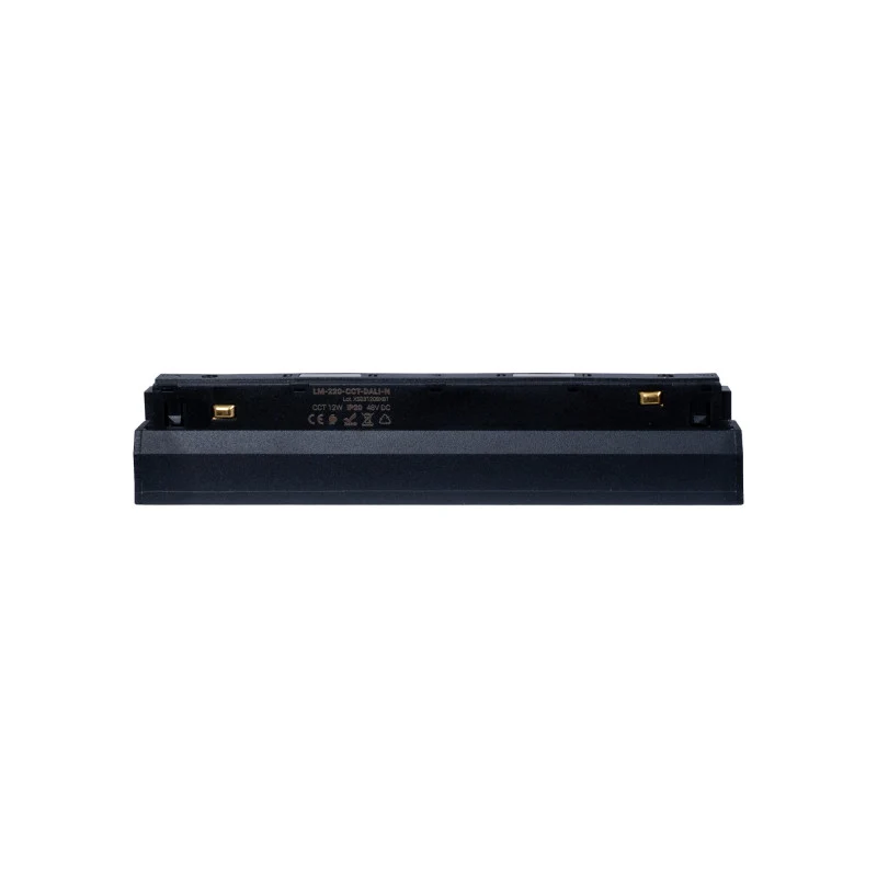 Trano 48V CCT Magnet Schienenleuchte 12W/20W dimmbar – DALI‑2, 2700‑6000K, 120° Winkel, Aluminium, Opaler Diffusor, UGR22, Schwarz
