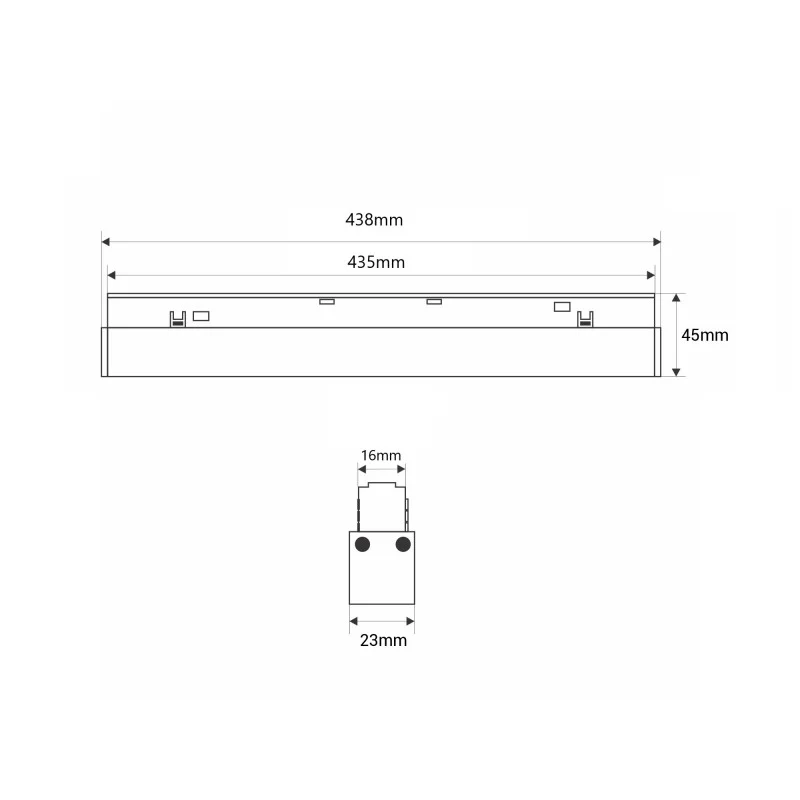 Trano 48V Magnet Schienensystem LED CCT Leuchte 12W/20W DALI‑2 dimmbar UGR18 – 2700‑6000K, 24° Spot, Aluminium, CE/ROHS