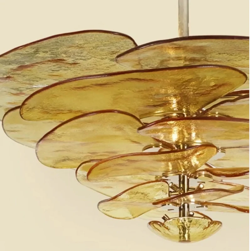 Fiore Chandelier | Amber Glass | CLZL896620A