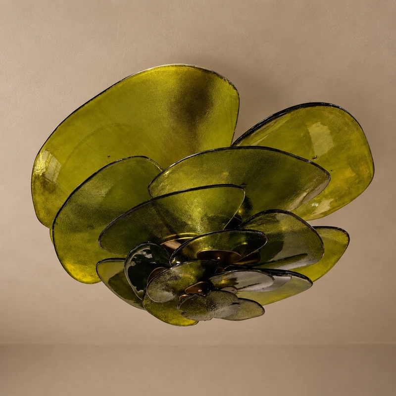 Fiore Chandelier | Green Glass | CLZL896620G
