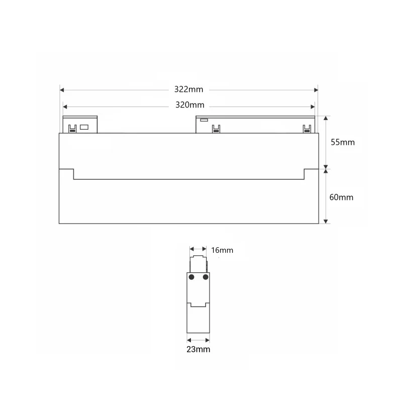 Trano 48V Magnet Schienensystem CCT Leuchte 12W/18W DALI‑2 dimmbar – schwenkbarer LED Stromschienenstrahler 2700‑6000K, CRI 95, 120°