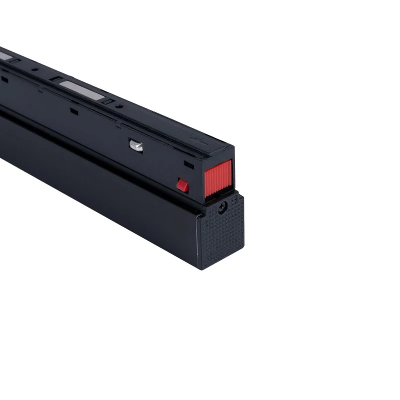 Trano 48V Netzteil für magnetisches 20‑mm Schienensystem – 100W / 200W, Aluminium, IP42, Schwarz, integrierbar, CE & RoHS zertifiziert