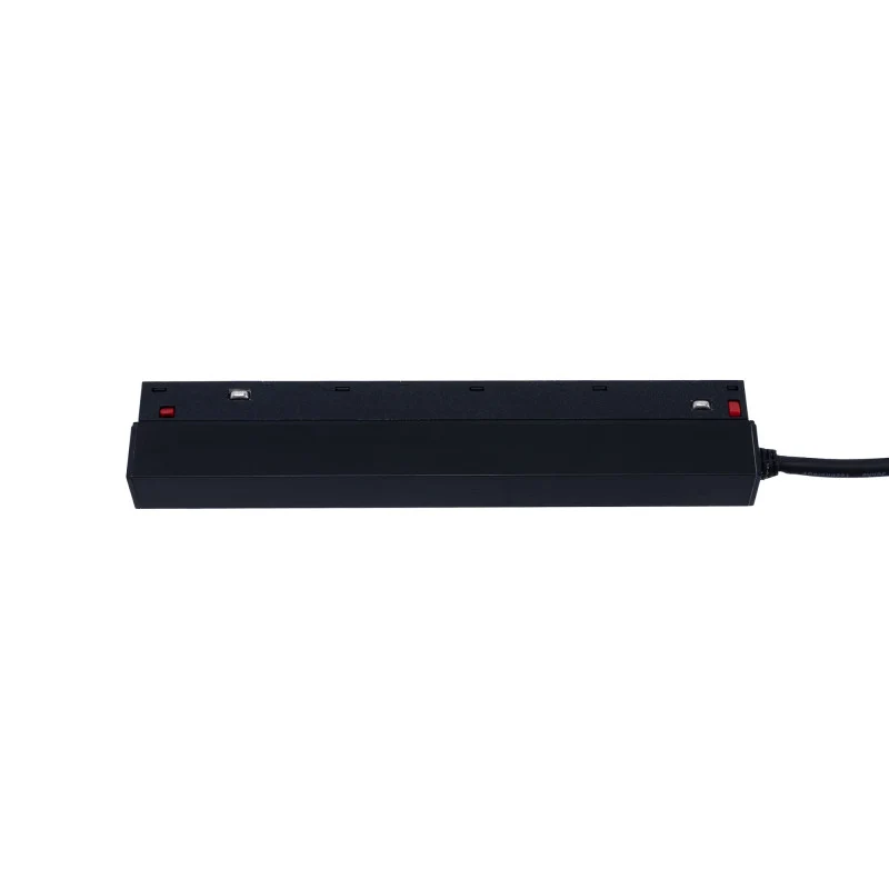 Trano 48V Netzteil für magnetisches 20‑mm Schienensystem – 100W / 200W, Aluminium, IP42, Schwarz, integrierbar, CE & RoHS zertifiziert