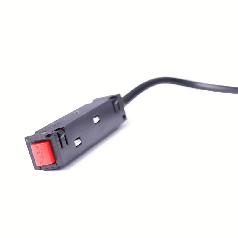 Trano 48V Verbinder‑Set für Magnetschienen 20 mm – Linearverbinder 125×15 mm & Eckverbinder 90° mit 195 mm Kabel – Schwarz, kompatibel mit Aufbau/Einbau/Trimless