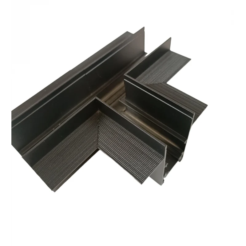 Trano Verbinder für 20 mm Einbau‑Magnetschienen – L, T & X – 90° Verbindungen, Aluminium, IP20, Schwarz, inkl. Montagezubehör, magnetisches 48V System