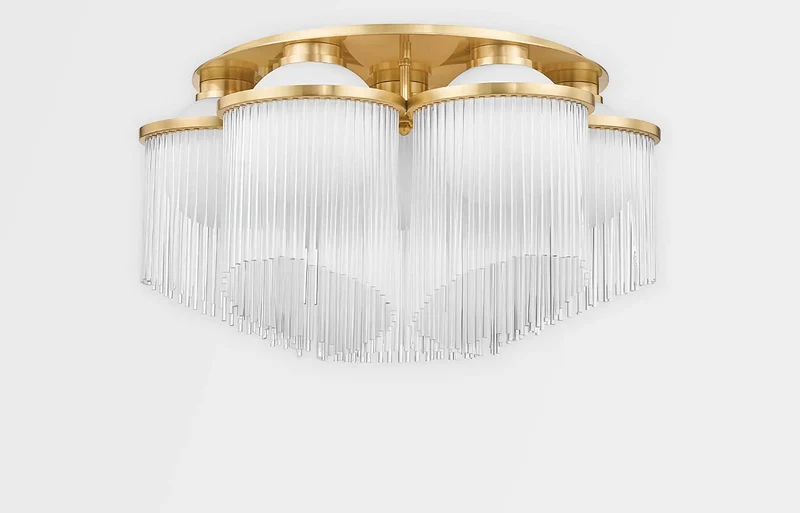 Cascading Crystal Flush Mount | CLPOP013