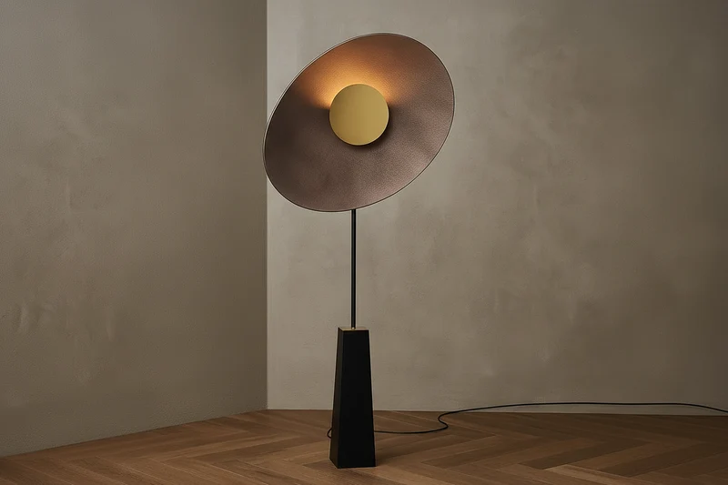 Island Bronze Disc Floor Lamp | CLBZX02