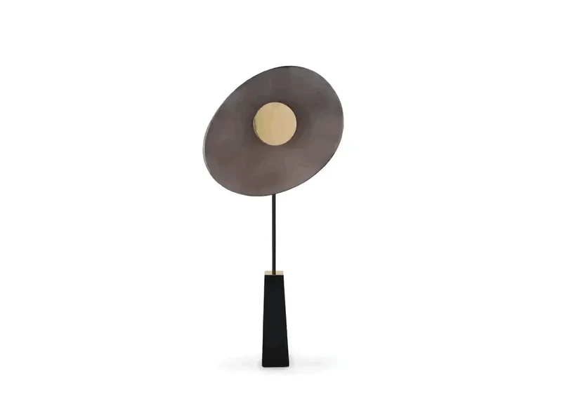 Island Bronze Disc Floor Lamp | CLBZX02
