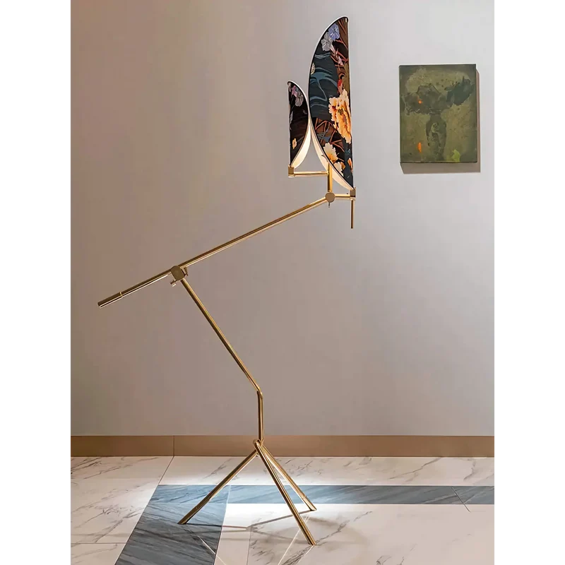 Art Deco Botanical Glass Floor Lamp | CLXDR025