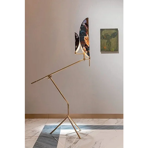 Art Deco Botanical Glass Floor Lamp | CLXDR025